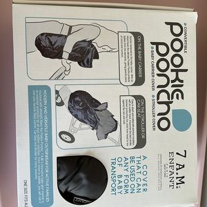 7 AM Enfant Pookie Poncho in Metallic Charcoal